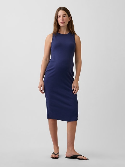 Image number 1 showing, Maternity Knit Tank Dress