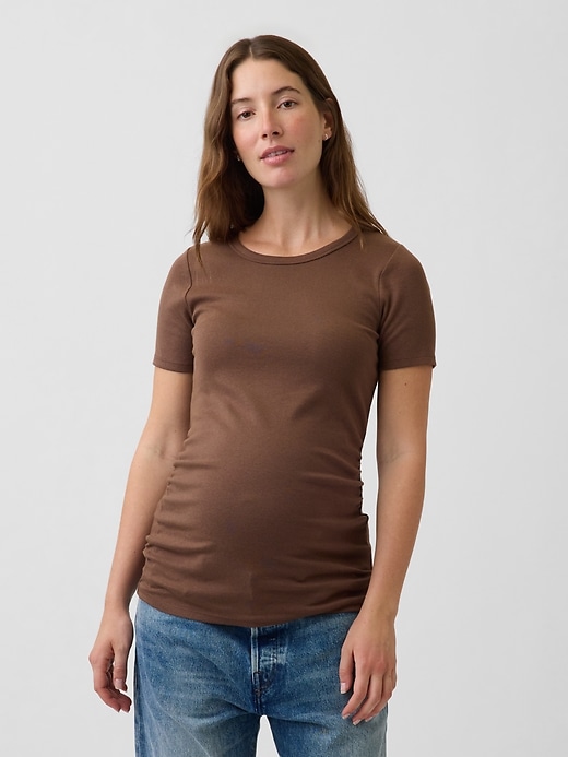 Image number 1 showing, Maternity Modern Crewneck T-Shirt