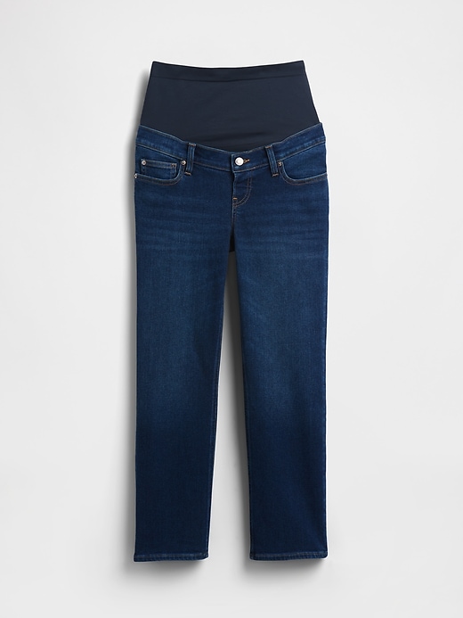 Image number 5 showing, Maternity Full-Panel Straight Jeans