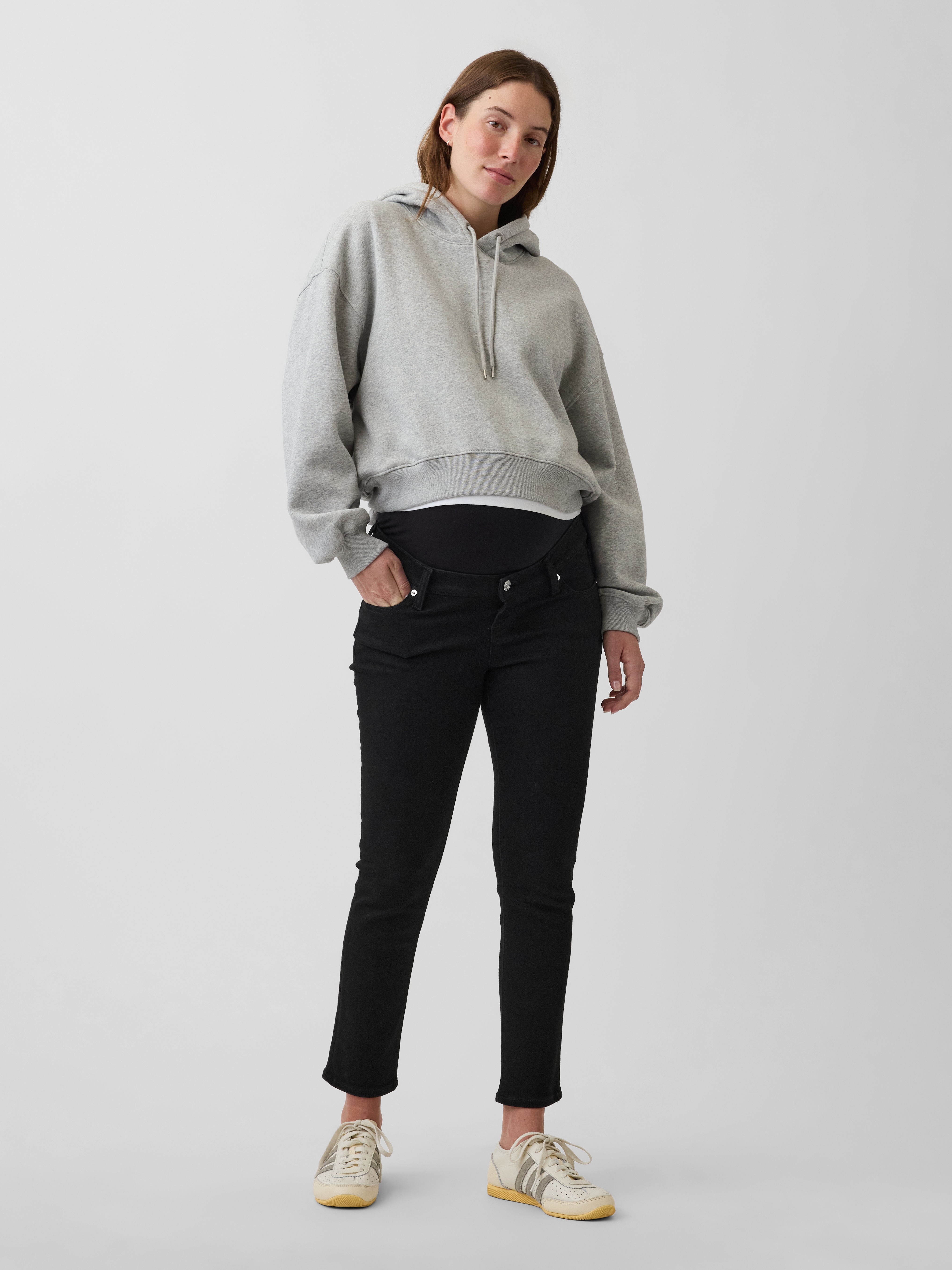 Maternity Full-Panel Slim Ankle Jeans