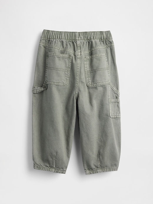 Image number 4 showing, Baby & Toddler Pull-On Barrel Carpenter Jeans