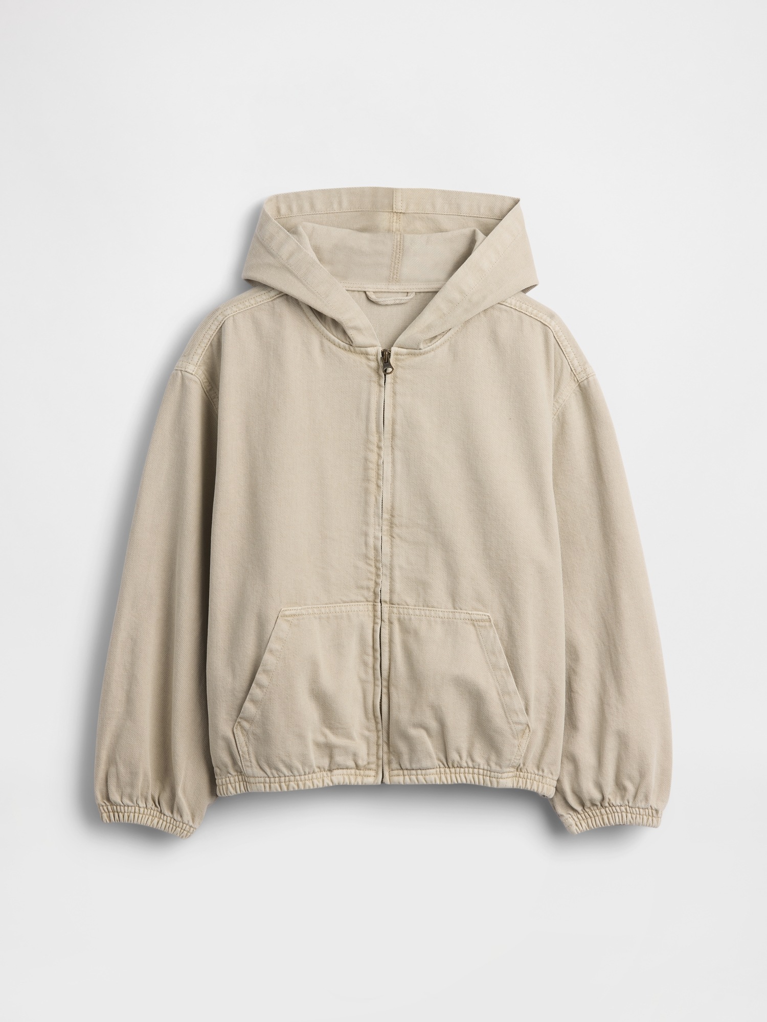 Детская куртка Gap Denim Relaxed Hooded, цвет: Bedrock — фото 2