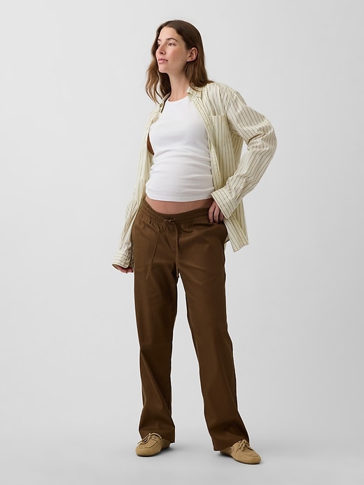 Image number 3 showing, Maternity Under Belly Twill Pants