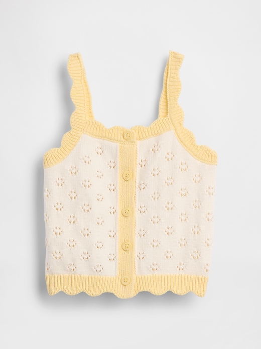 Image number 2 showing, Baby & Toddler Pointelle Colorblock Sweater Tank
