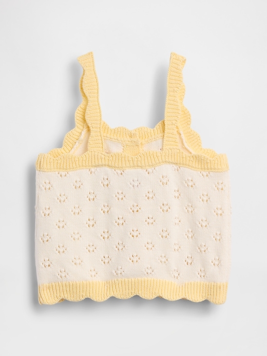 Image number 3 showing, Baby & Toddler Pointelle Colorblock Sweater Tank