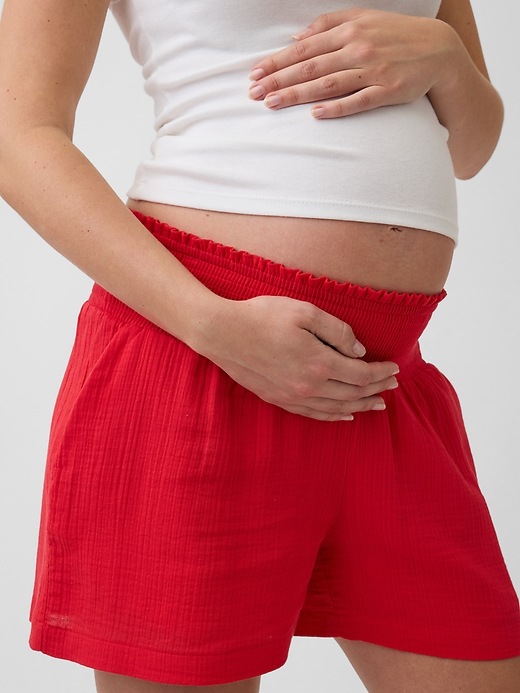 Image number 4 showing, Maternity Under Belly Easy Shorts