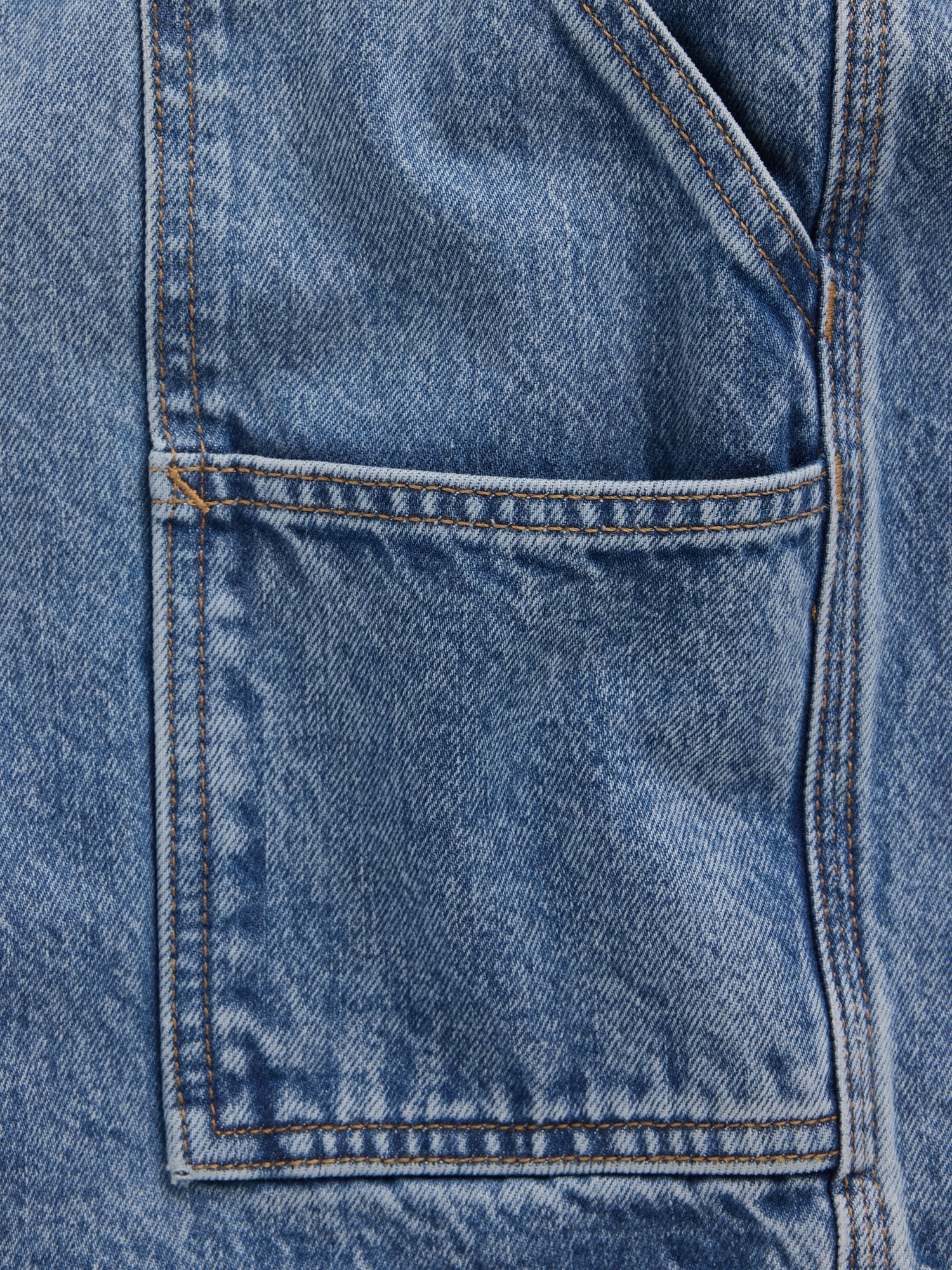 10.5" Baggy Denim Carpenter Shorts