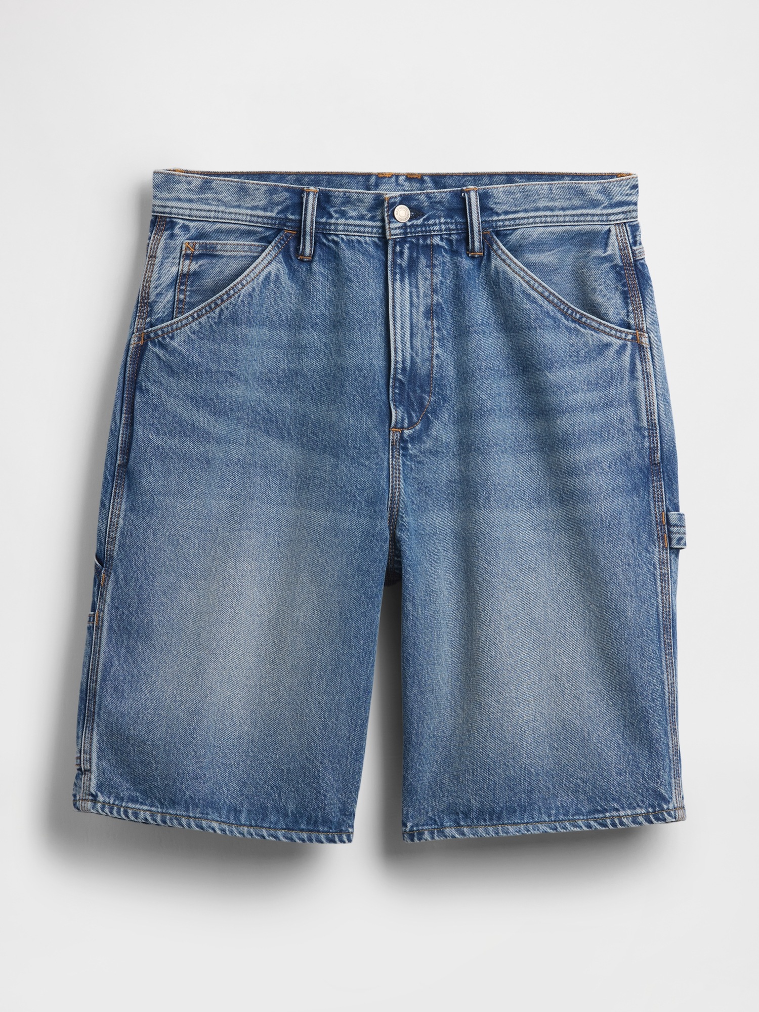 Мужские шорты Gap 10.5" Baggy Denim Carpenter Shorts — фото 7