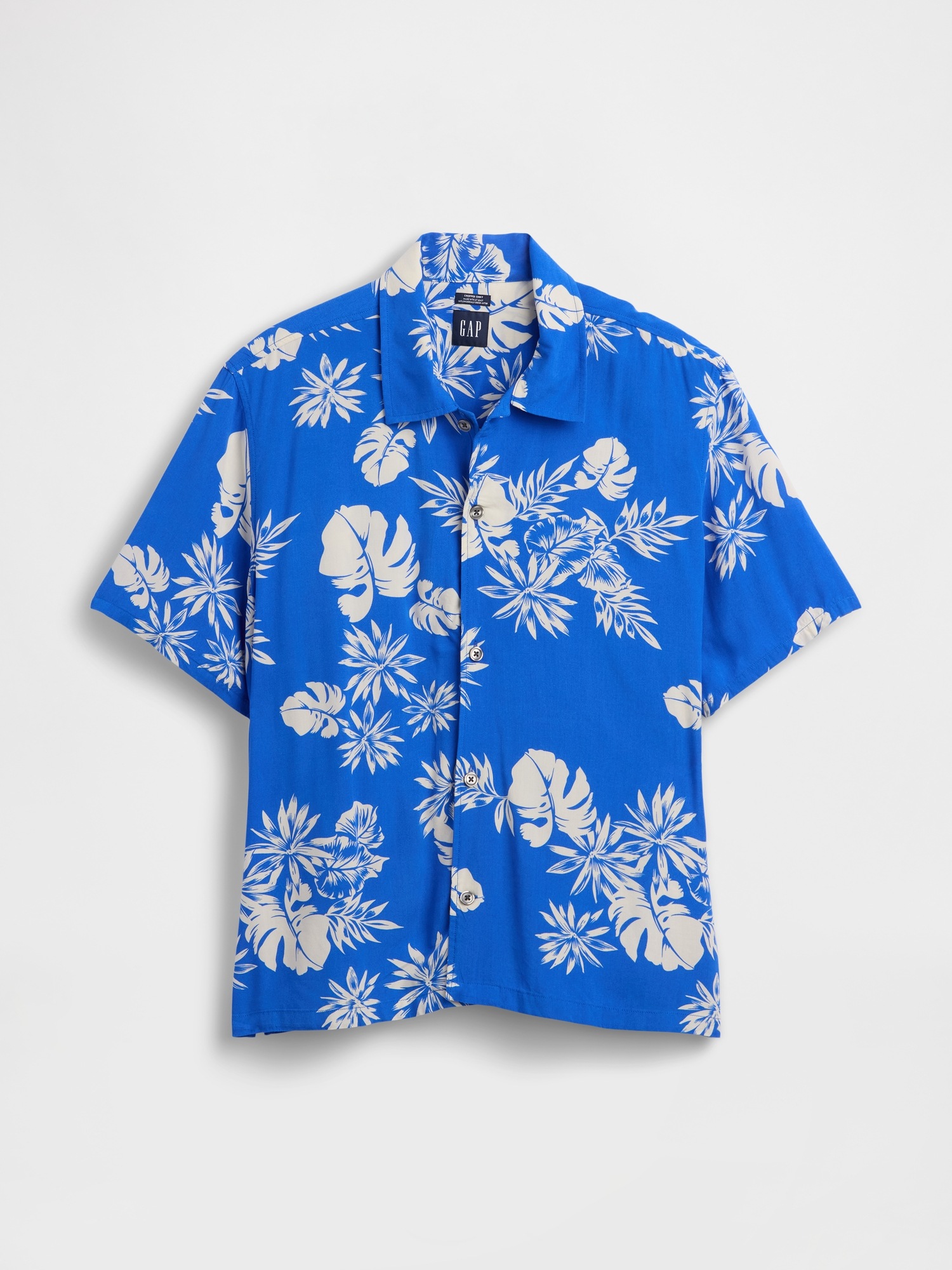 Мужские рубашки Gap Relaxed Camp Collar Shirt — фото 5
