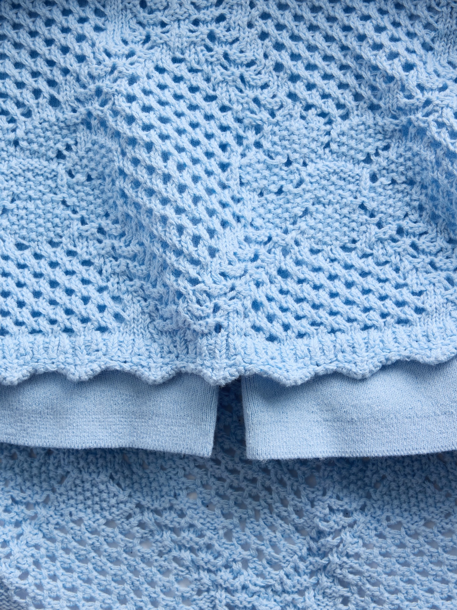 Женские юбки Gap 100% Cotton Pointelle Mini Sweater Skort — фото 5