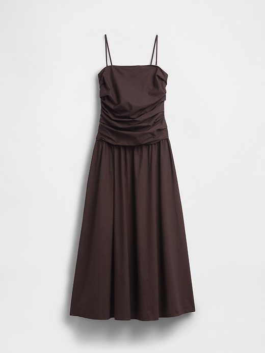 Image number 5 showing, Poplin Drop-Waist Maxi Dress