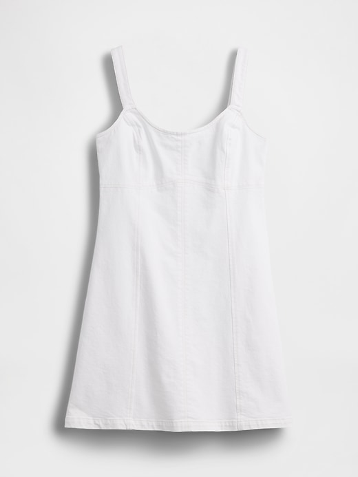 Image number 5 showing, Denim Paneled Mini Dress