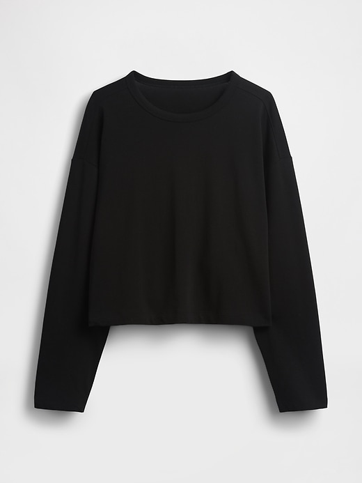 Image number 4 showing, Knit Oversized Crop T-Shirt
