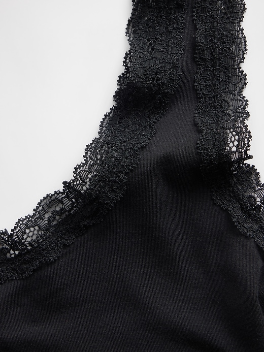 Image number 2 showing, Softest Modal Lace-Trim PJ Tank Top