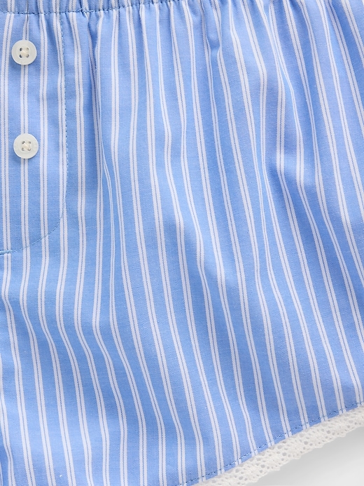 Image number 2 showing, Poplin Stripe Bloomer PJ Shorts