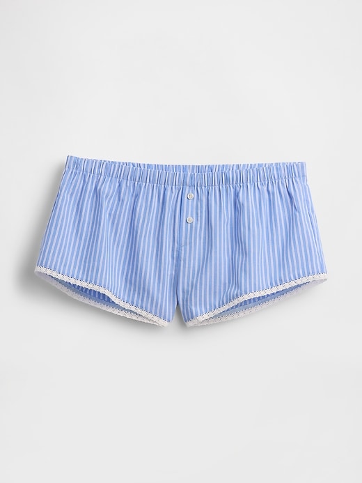 Image number 3 showing, Poplin Stripe Bloomer PJ Shorts