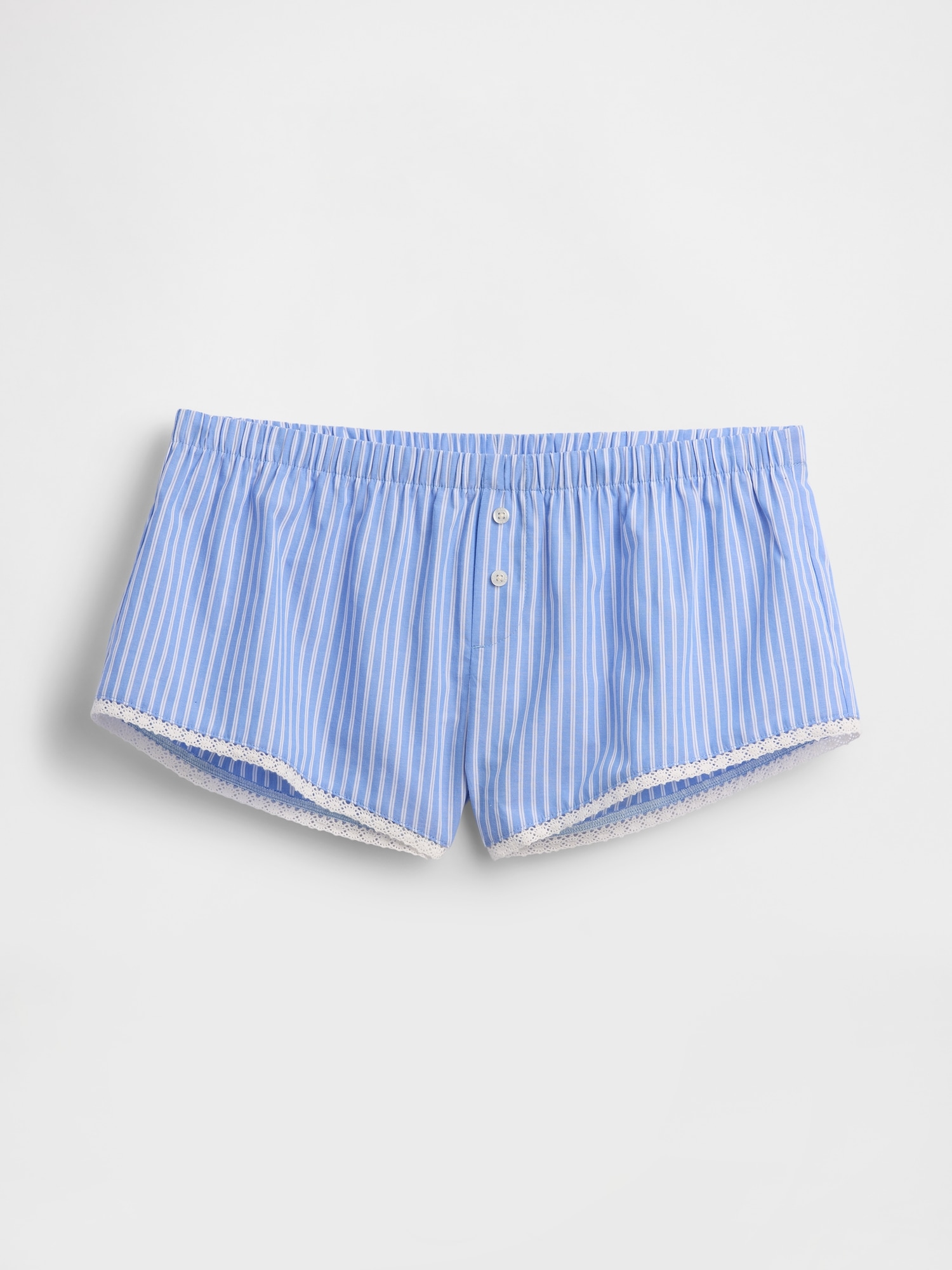 Poplin Stripe Bloomer PJ Shorts