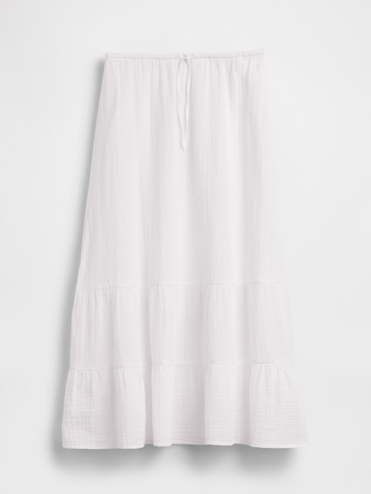 Image number 5 showing, Cotton Gauze Easy Tiered Maxi Skirt