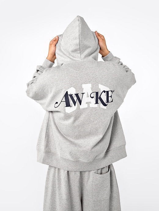 Image number 7 showing, Gap × Awake NY Heavyweight Oversized Logo Zip Hoodie