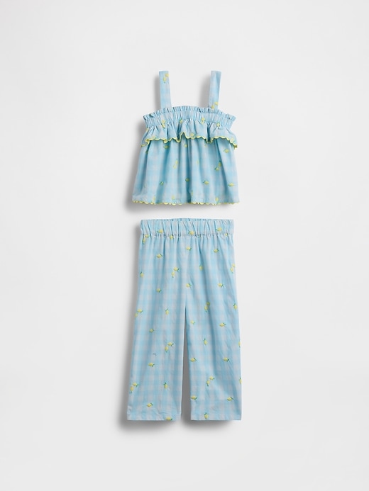 Image number 1 showing, Baby & Toddler Lemon Gingham Outfit Set