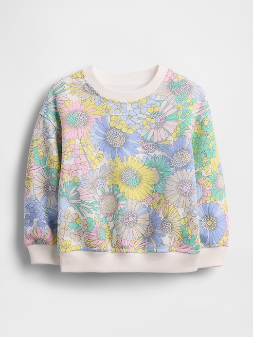 Image number 1 showing, Baby & Toddler VintageSoft Terry Floral Sweatshirt