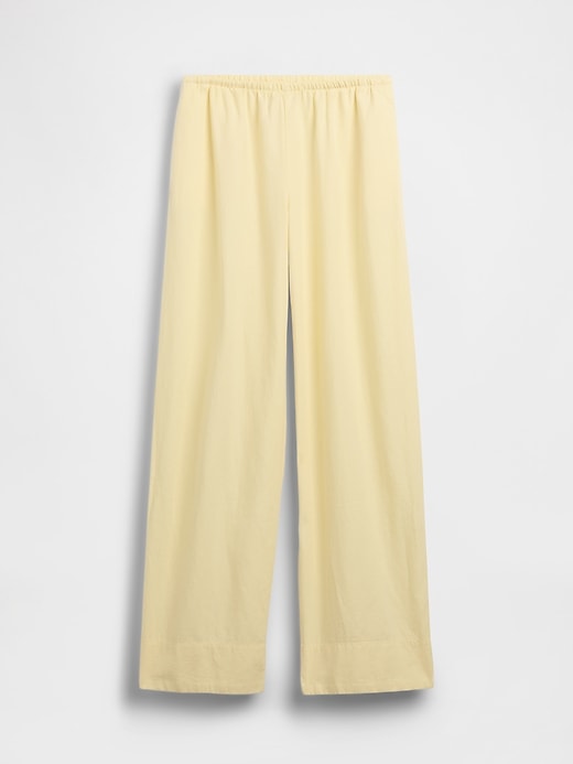 Image number 5 showing, Linen-Blend Easy Wide-Leg Pants