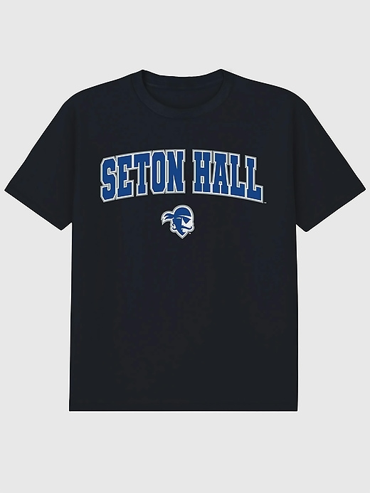 Image number 1 showing, Seton Hall University Arch Logo Black Graphic T-Shirt