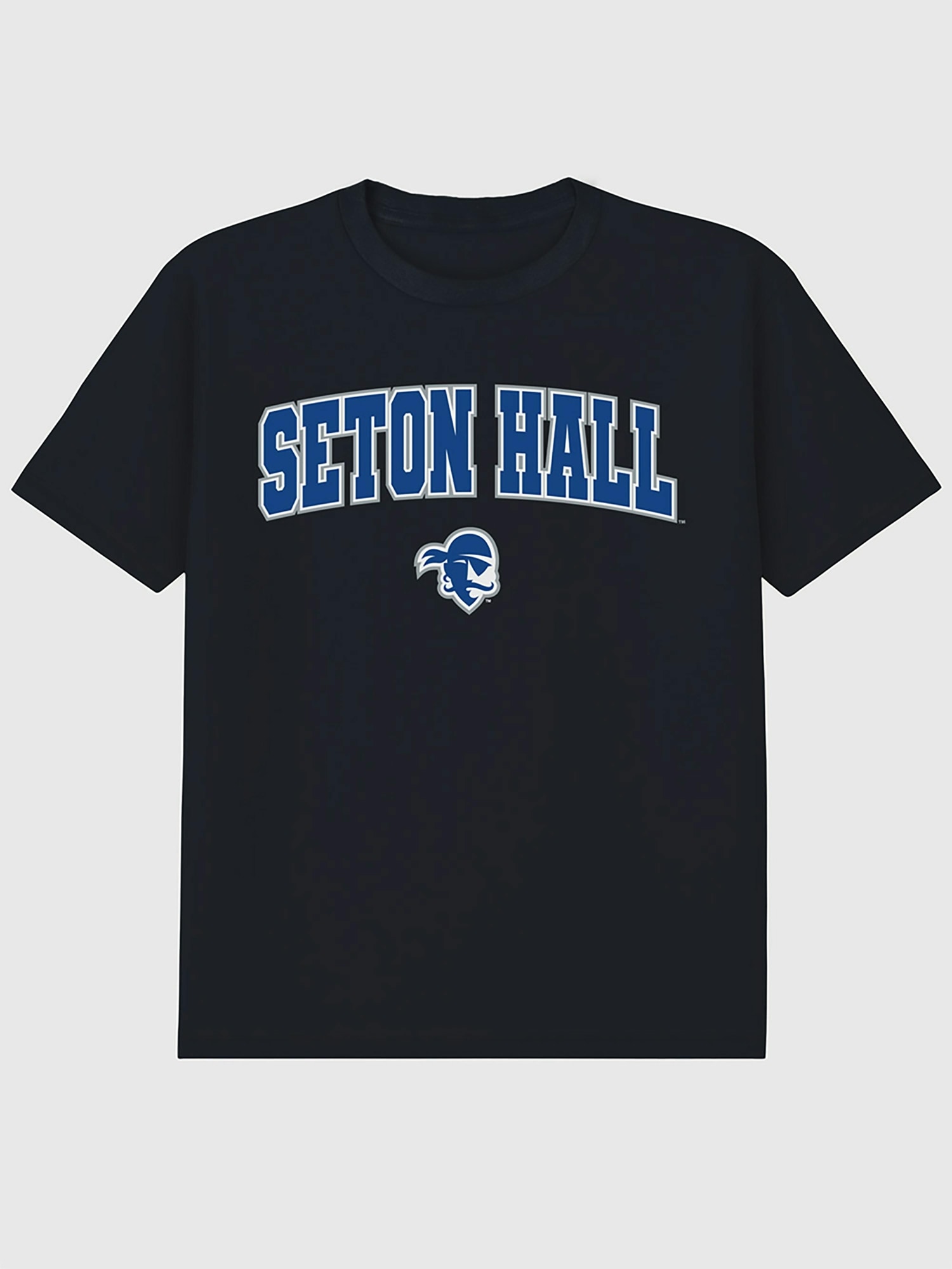 Seton Hall University Arch Logo Black Graphic T-Shirt