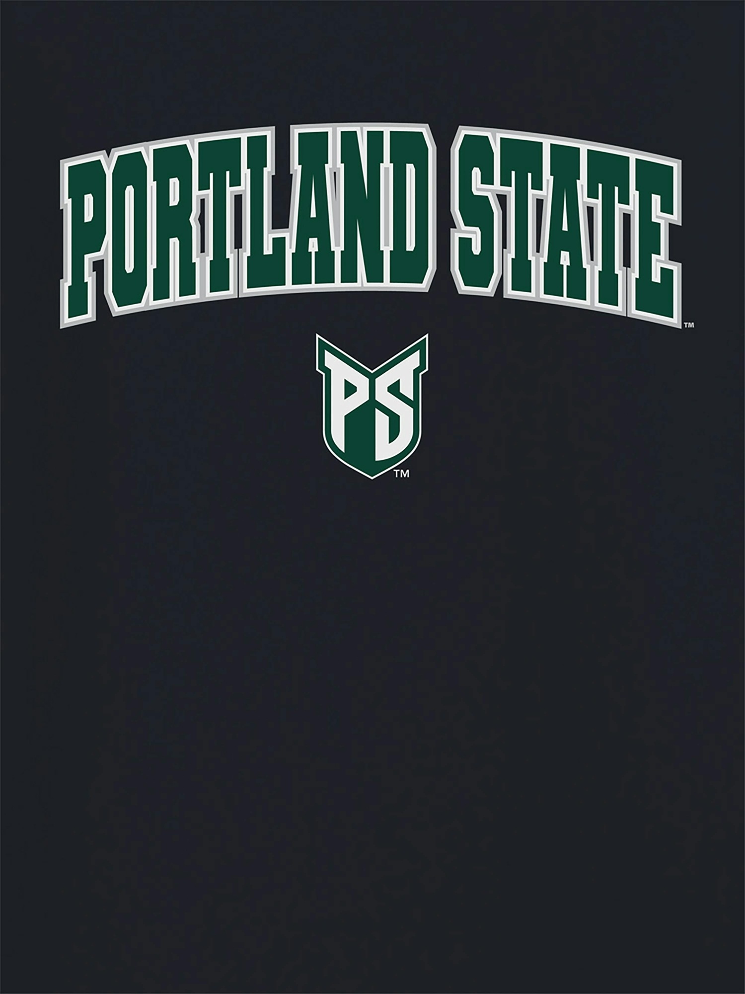 Мужская футболка Gap Portland State University с чёрным лого — фото 2
