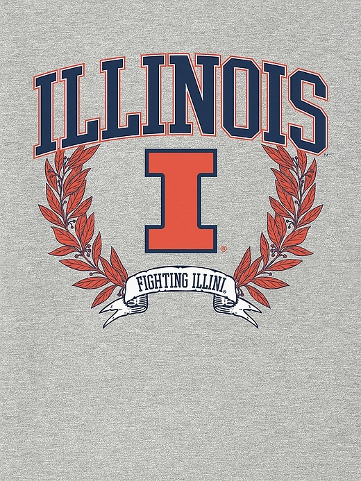 Image number 2 showing, University of Illinois Laurels Dark Graphic T-Shirt