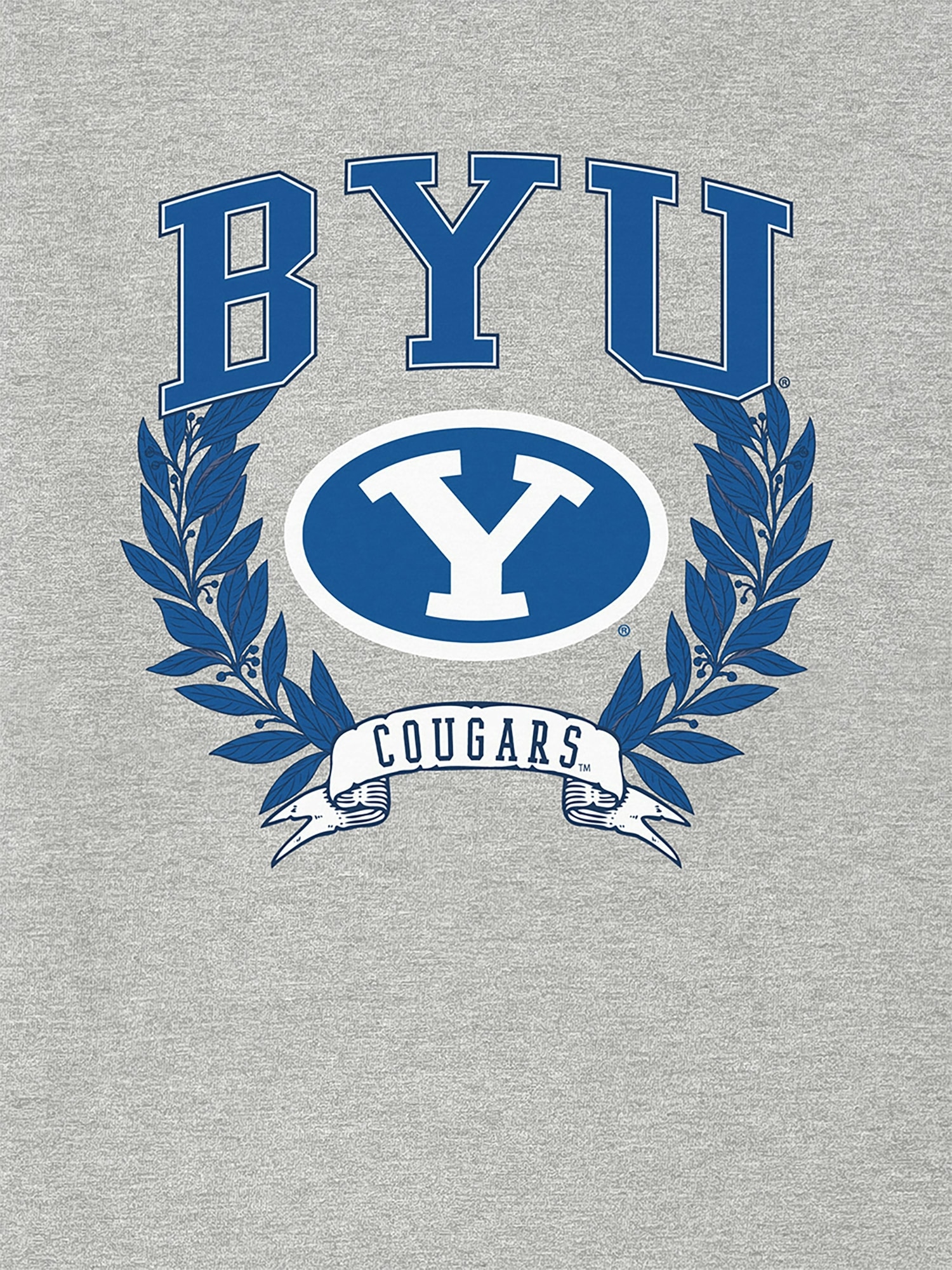 Brigham Young University Laurels Dark Graphic T-Shirt