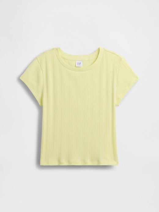 Image number 2 showing, Kids Variegated Rib Fitted T-Shirt