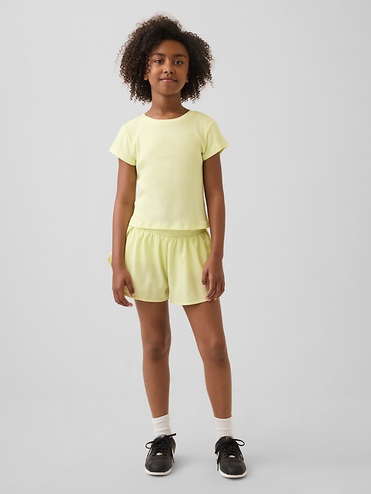 Kids Quick-Dry Butterfly-Hem Run Shorts from GAP - $27