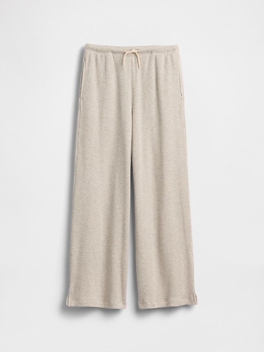 Image number 2 showing, Kids Waffle Relaxed Easy Wide-Leg Pants