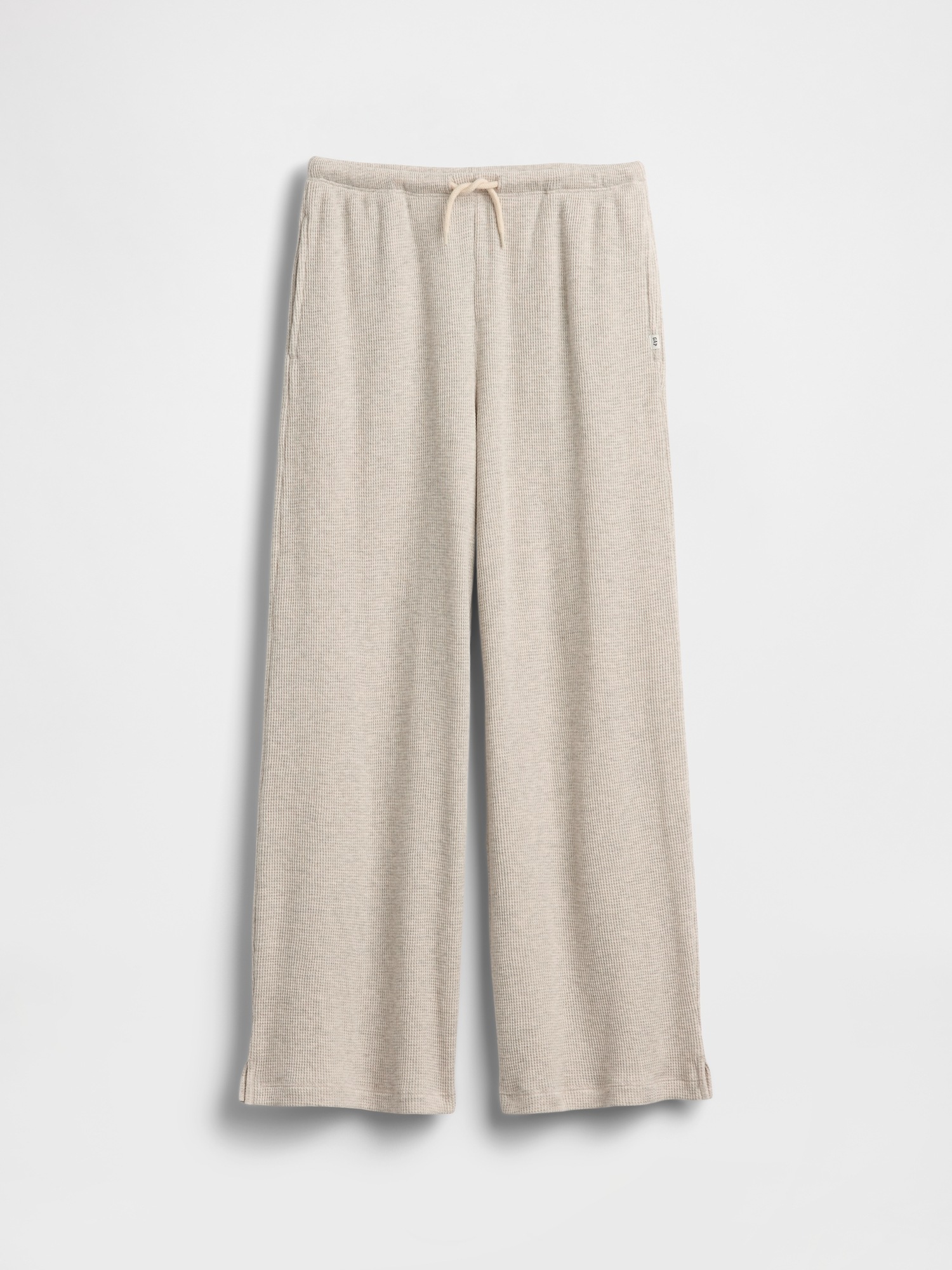 Детские широкие вафельные брюки Gap Waffle Wide-Leg — фото 2