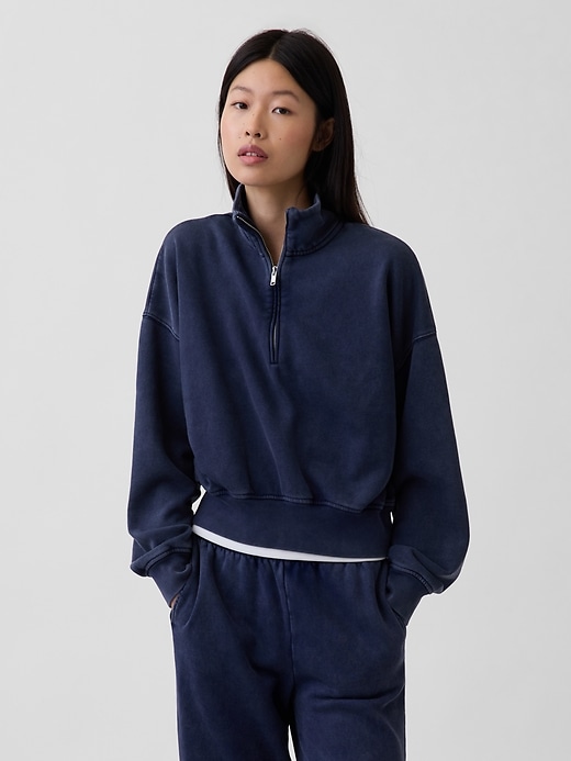VintageSoft Oversized Half-Zip Wedge Pullover from GAP - $59