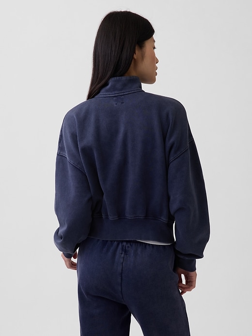 Image number 3 showing, VintageSoft Oversized Half-Zip Wedge Pullover