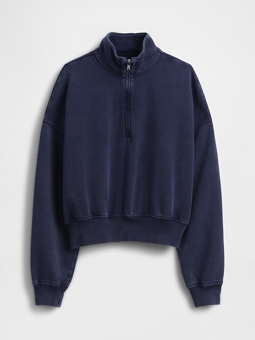 Image number 6 showing, VintageSoft Oversized Half-Zip Wedge Pullover
