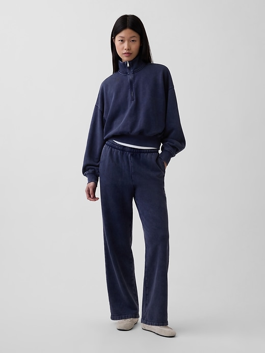 Image number 5 showing, VintageSoft Oversized Half-Zip Wedge Pullover
