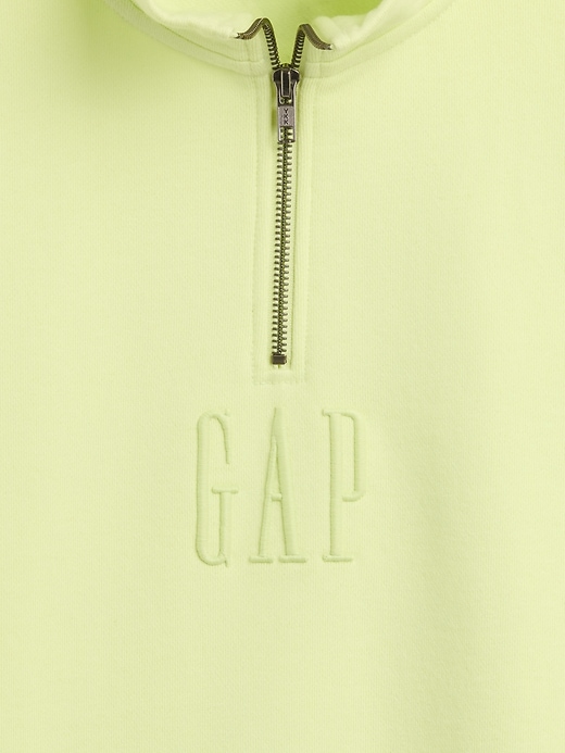 Image number 4 showing, Heavyweight Oversized Logo Quarter-Zip Pullover