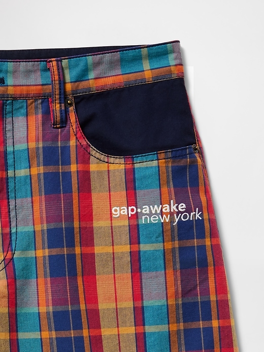 Image number 6 showing, Gap × Awake NY Plaid Canvas Baggy Shorts