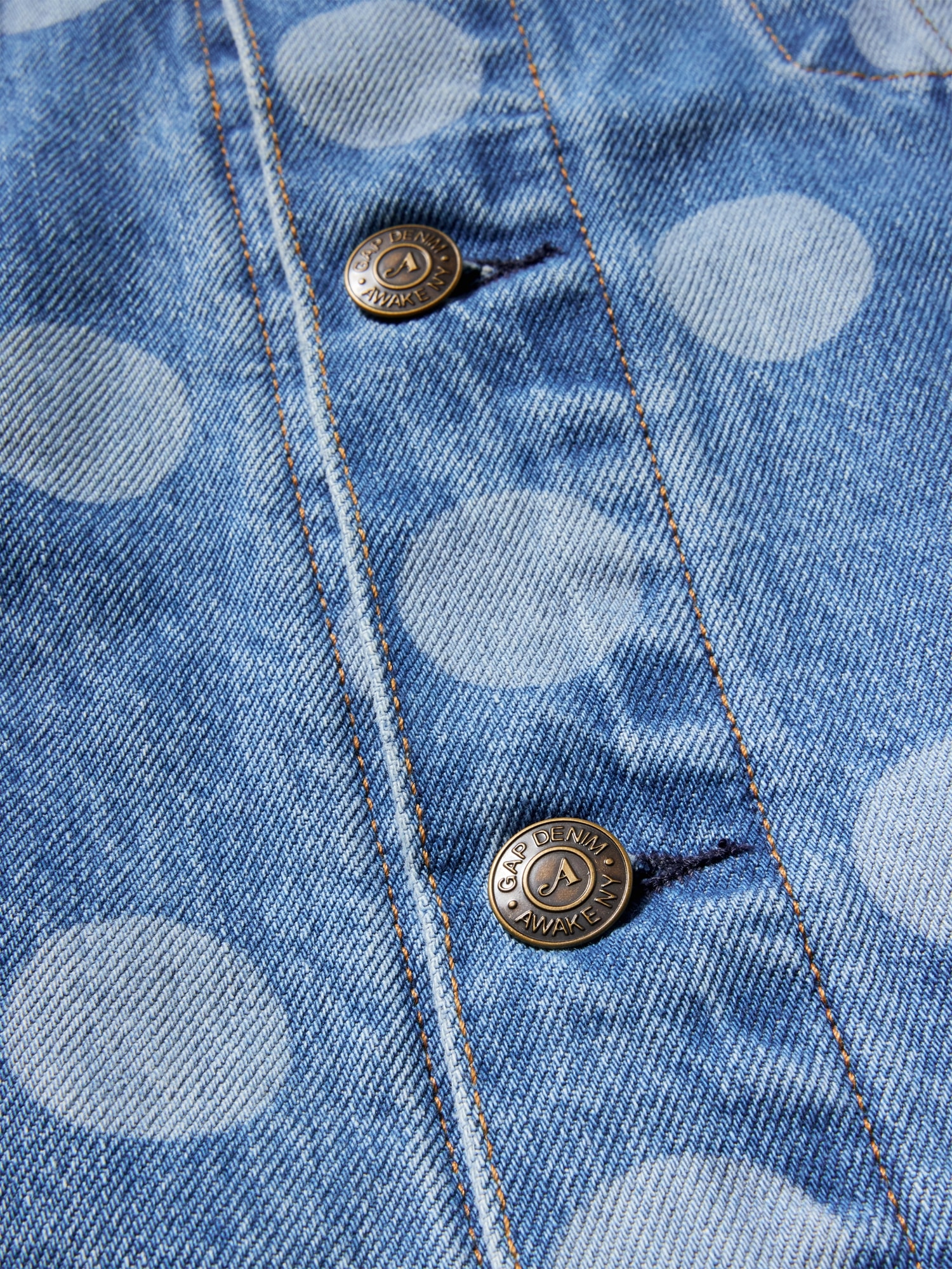 Gap × Awake NY Oversized Dotted Icon Denim Jacket