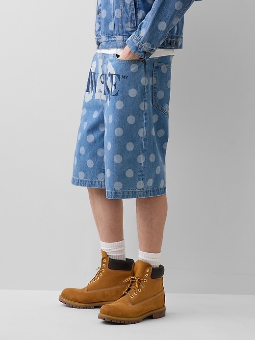 Image number 3 showing, Gap × Awake NY ‘90s Loose Dotted Denim Shorts  