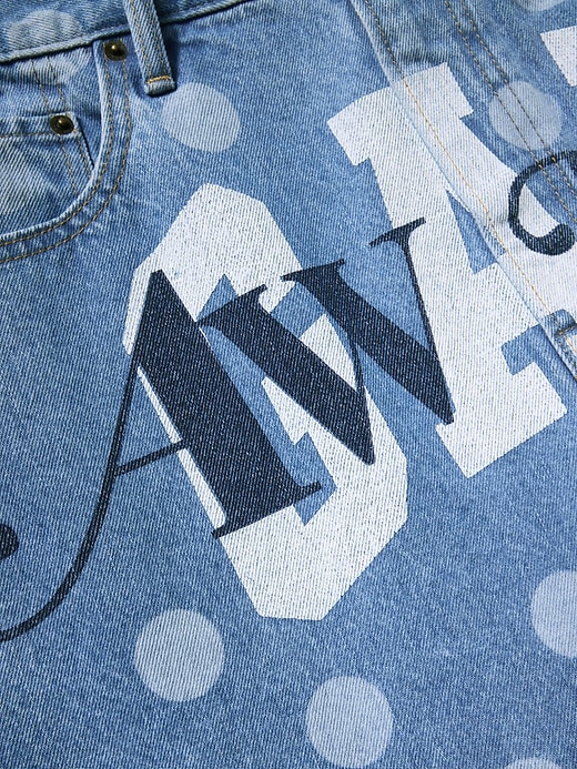Image number 7 showing, Gap × Awake NY ‘90s Loose Dotted Denim Shorts  