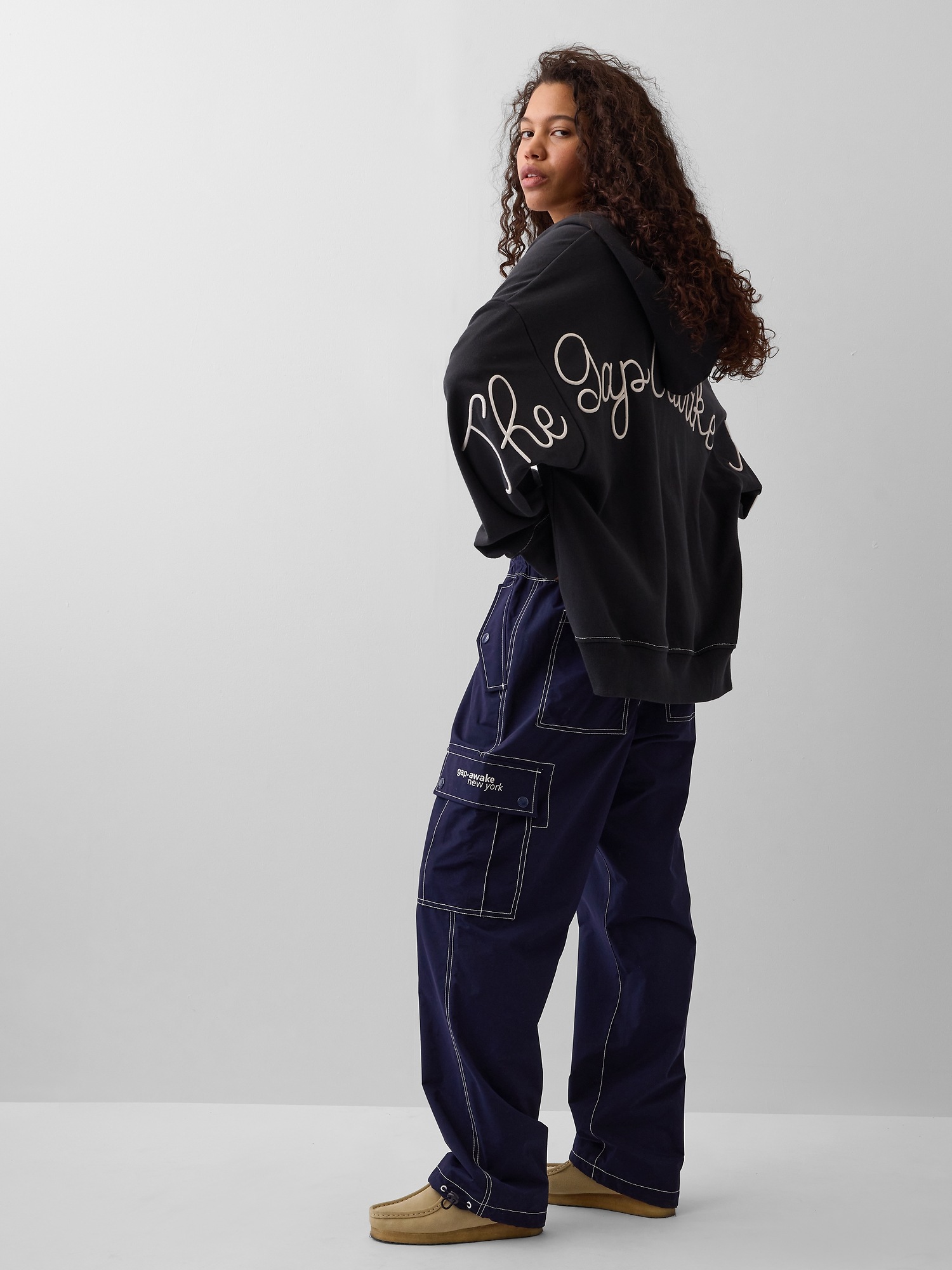 Мужские брюки Gap × Awake NY Cargo Baggy Joggers — фото 5
