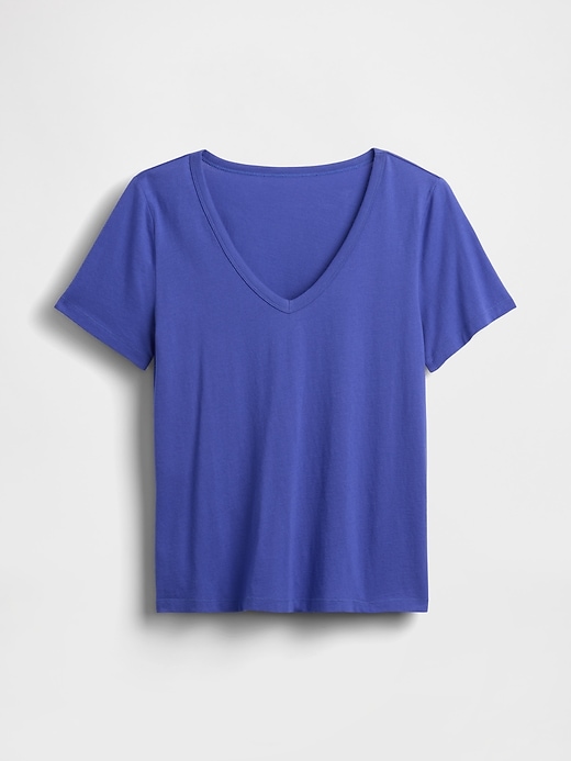 Image number 4 showing, Organic Cotton VintageSoft V-Neck T-Shirt