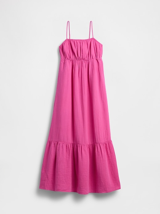 Image number 5 showing, Cotton Gauze Tiered Empire Waist Dress