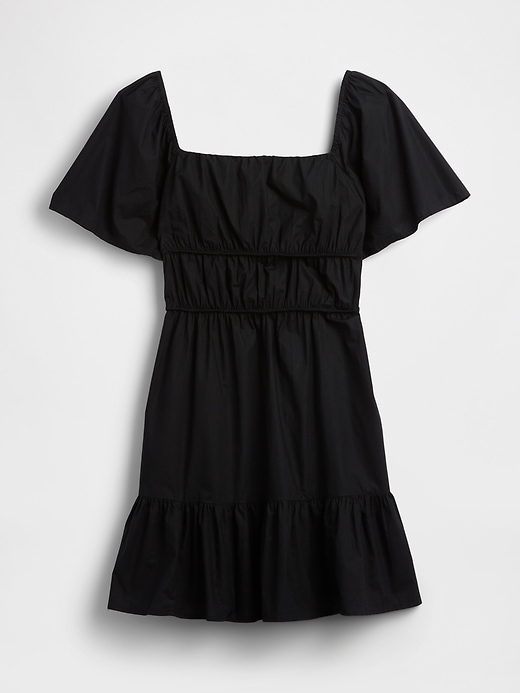 Image number 5 showing, Poplin Flutter-Sleeve Mini Dress