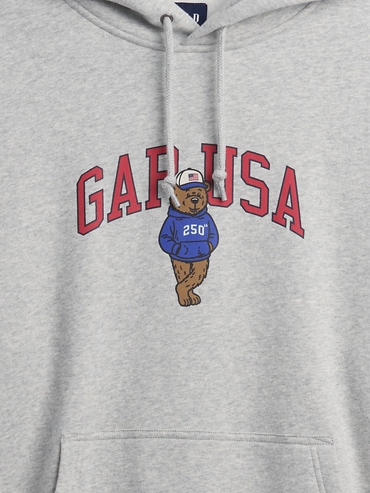 Image number 4 showing, VintageSoft Oversized Americana Logo Hoodie