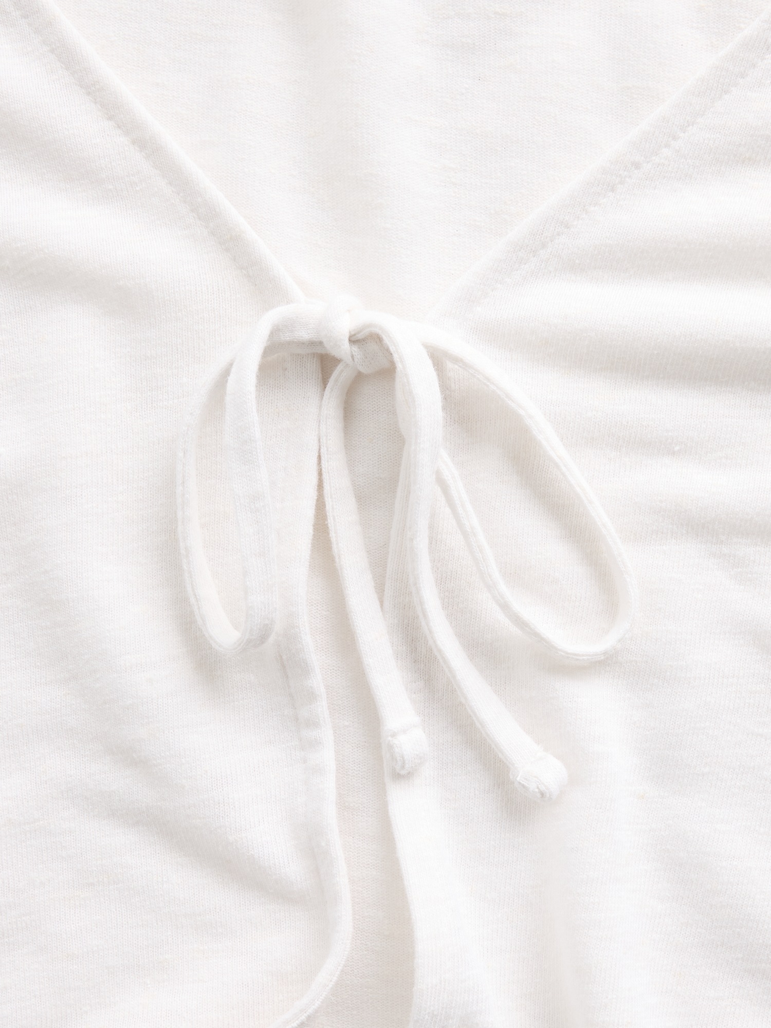 Женские кардиганы Gap Linen-Blend Tie-Front Cardigan — фото 3